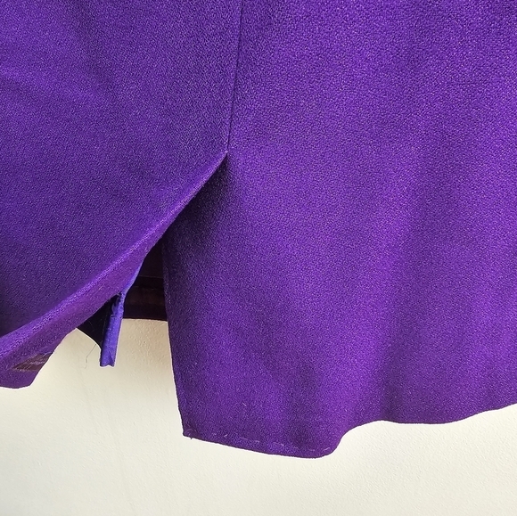 PENDLETON Vintage Pure Virgin Wool Midi Pencil Skirt Lined Purple Womens Size 10 - Picture 11 of 15